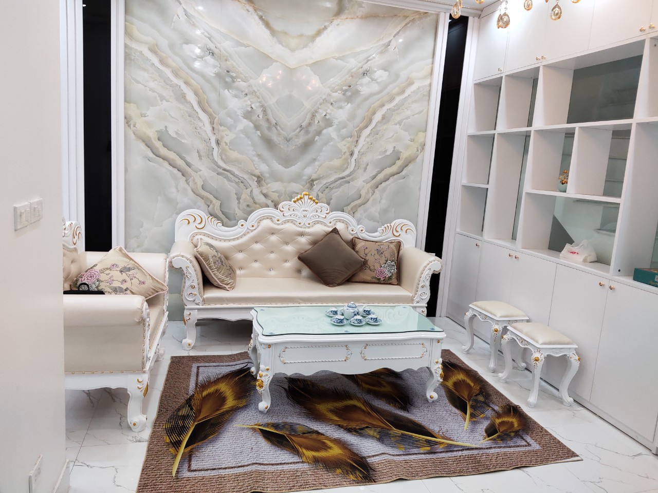 Cần cho thuê căn nhà Liền kề, 5 phòng ngủ,5wc, đầy đủ đồ bên phân khu Ngọc Trai Vinhome Ocean park1, gia lâm 1