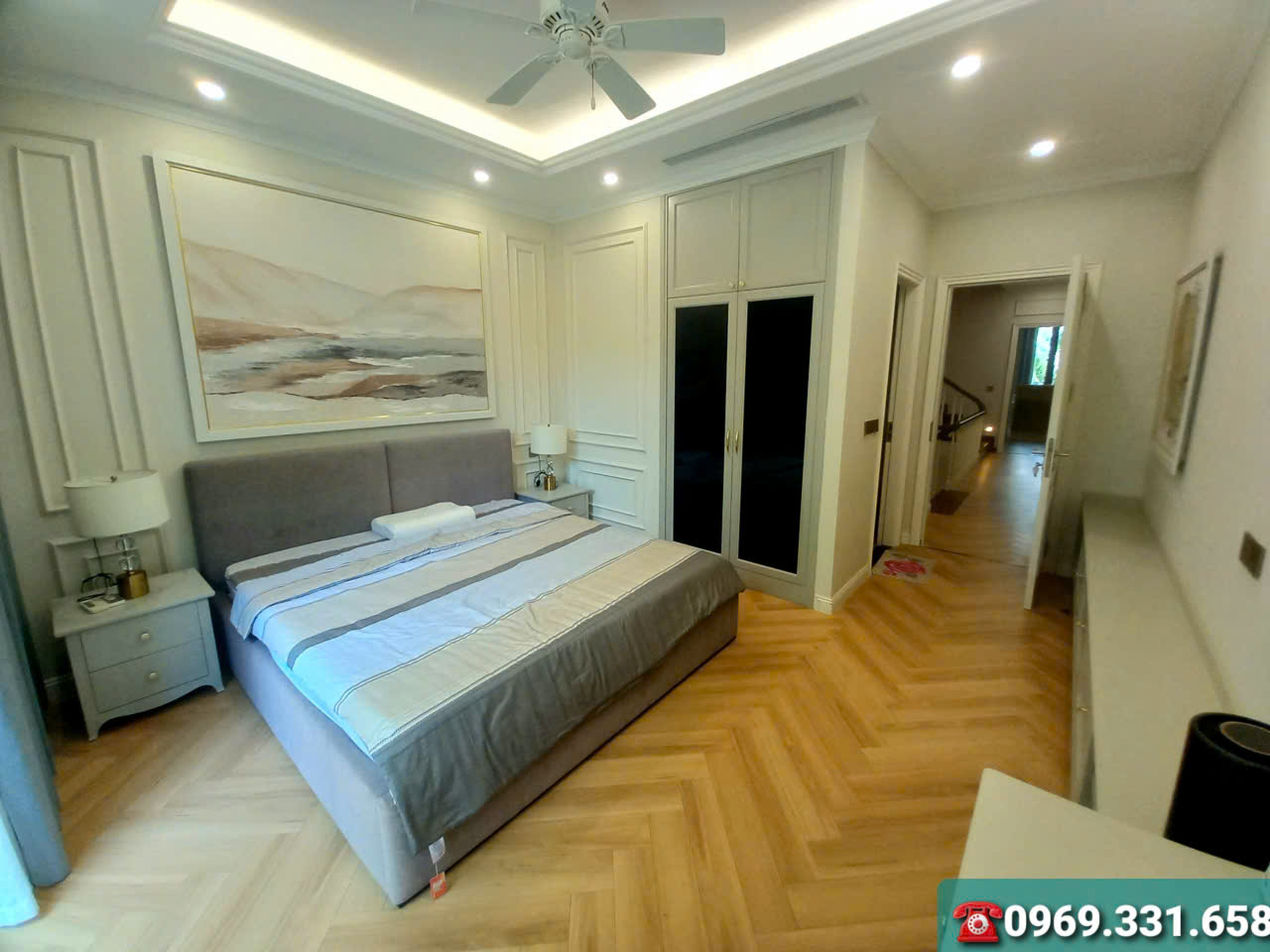 Cho thuê Biệt thự 300m2,6 phòng ngủ, full đồ đẹp bên khu Đảo the island Ecopark 12
