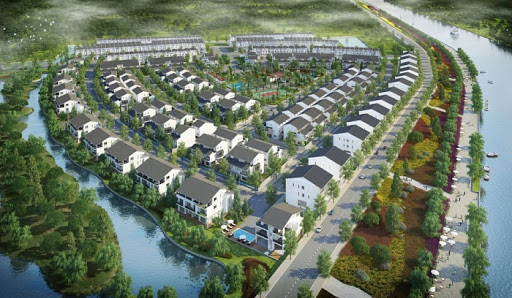 Biệt thự Park River Ecopark Văn Giang, Hưng Yên DT 225m2 căn góc bán với giá 32tỷ