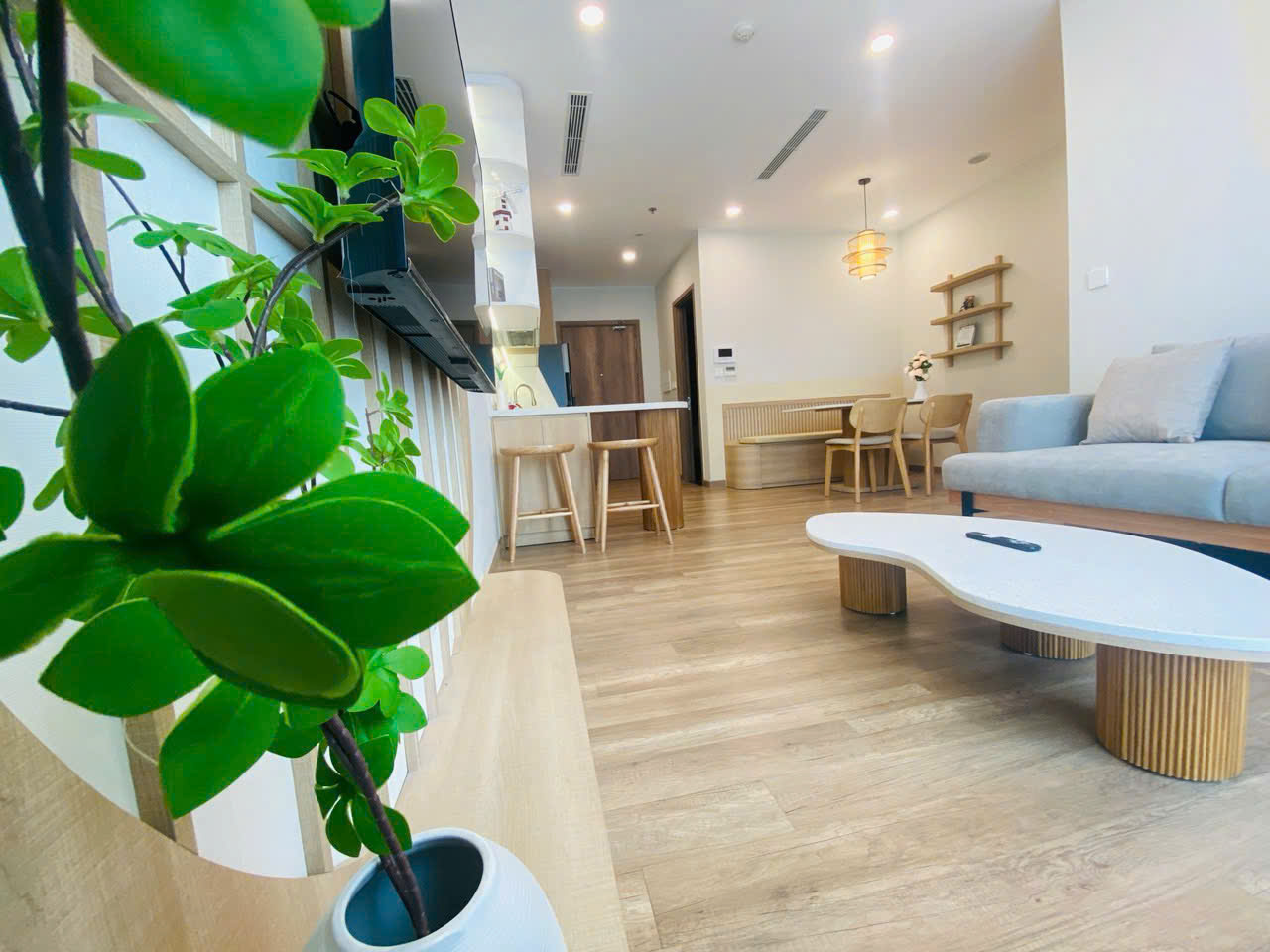 Căn hộ 67m2, 2 phòng ngủ ,đầy đủ đồ bên tòa R1 Onsen Ecopark cần cho thuê