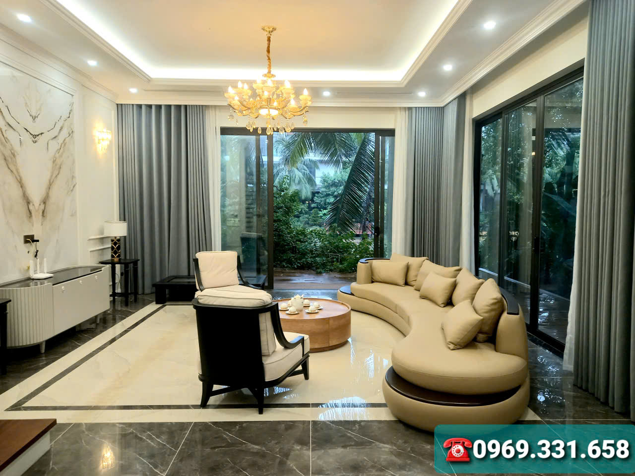 Cho thuê Biệt thự 300m2,6 phòng ngủ, full đồ đẹp bên khu Đảo the island Ecopark