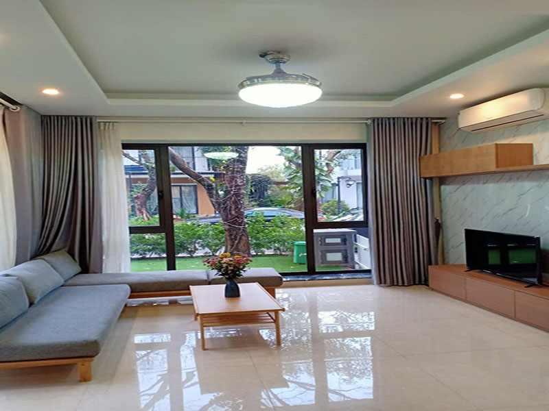 Cho thuê biệt thự song lập giá tốt, chưa có nội thất, 190m2 tại Mimosa Ecopark Hưng Yên gần trường học