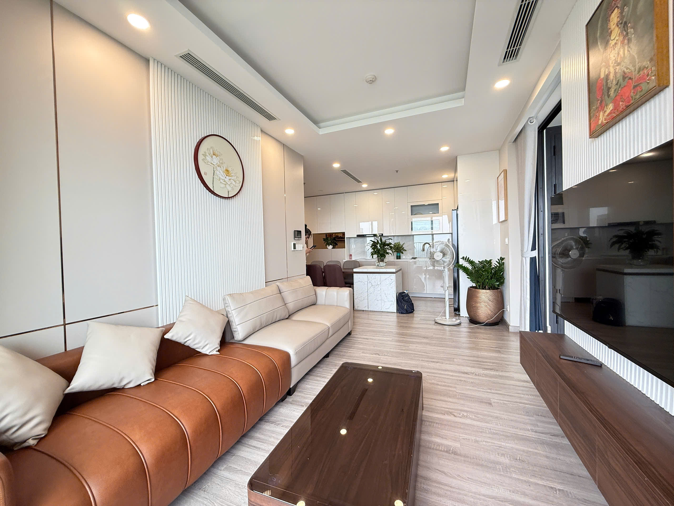 Cho Thuê Chung Cư Sky Forest Ecopark - 3PN, Full Nội Thất Cao Cấp, View Trực Diện Biệt Thự Đảo